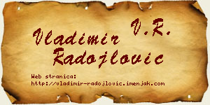 Vladimir Radojlović vizit kartica